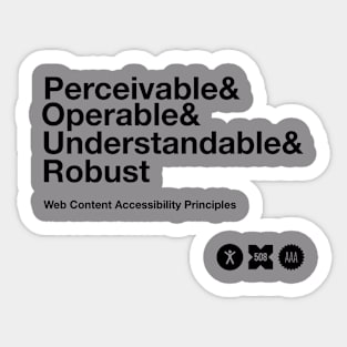 Accessibility POUR Sticker